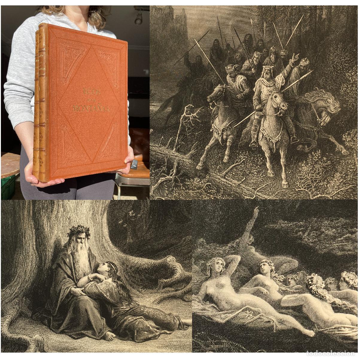 Libros antiguos: A&ntilde;o 1868 - Grabados Gustavo Dor&eacute; - Ecos de las monta&ntilde;as - Jos&eacute; ZORRILLA - Magia Duendes Valladolid