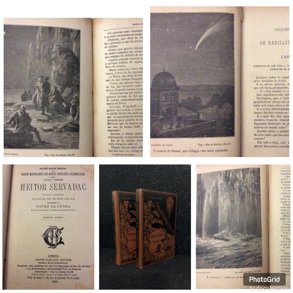 Libros antiguos: Julio Verne. HEITOR SERVADAG: viagens e aventuras atrav&eacute;s do mundo solar, 1888. Envio gr&aacute;tis