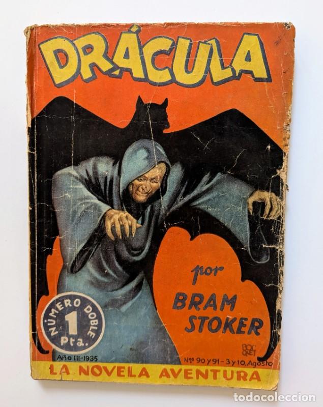 Libros antiguos: Dr&aacute;cula - Bram Stoker - Ediciones Hymsa - 1935 1&ordf; ed. - Barcelona - La Novela Aventura, n&ordm; 90-91