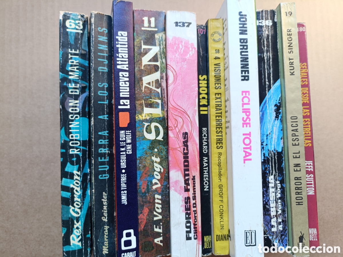 Libros antiguos: Lote de 11 novelas de ciencia ficci&oacute;n