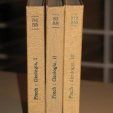 Libros antiguos: GEOLOGÍA. FRITZ FRECH. (COMPLETA) TRES TOMOS. (1926-1930) COLECCIÓN LABOR. Lote 27271799