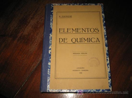 Libros antiguos: ELEMENTOS DE QUIMICA - Foto 1