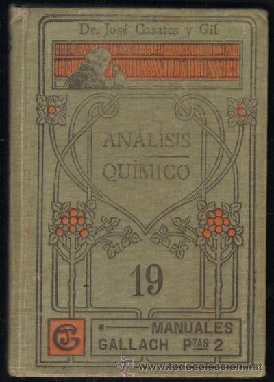 Libros antiguos: ANALISIS QUIMICO (A-FIS-044) - Foto 1