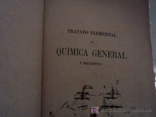 Libros antiguos: tratado elemental de quimica general y descriptiva (18??) - Foto 1