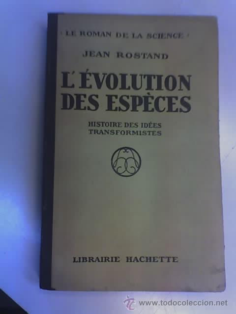 Libros antiguos: LEVOLUTION DES ESPECES, por Jean Rostand - Librer&iacute;a Hachette - 1932 - Foto 1