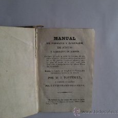 Libros antiguos: MANUAL DEL FABRICANTE Y CLARIFICADOR DE ACEITES... 1834.. Lote 53223209