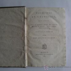 Libros antiguos: ELEMENTOS DE GEOMETRIA CON NOTAS,... 1807.. Lote 24082063