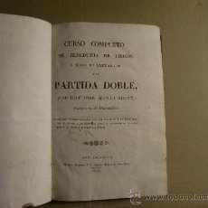 Libros antiguos: CURSO COMPLETO DE PARTIDA DOBLE. 1825.. Lote 24132849