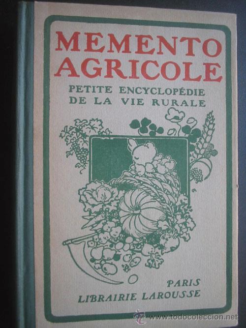 Libros antiguos: MEMENTO AGRICOLE. 1923 - Foto 1