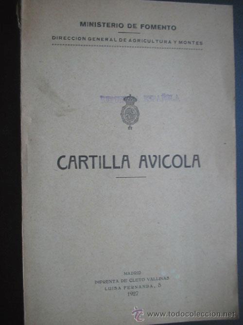 Libros antiguos: CARTILLA AV&Iacute;COLA. 1927 - Foto 1