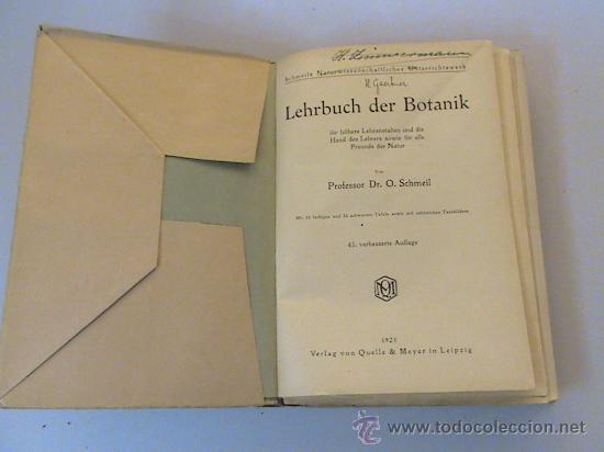 Libros antiguos: Lehrbuch der botanik (autor: Dr. O. Schmeil) - Foto 1