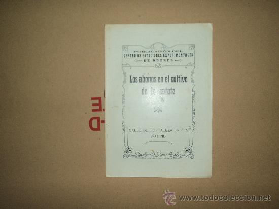 Libros antiguos: Los abonos en el cultivo de la patata - Foto 1