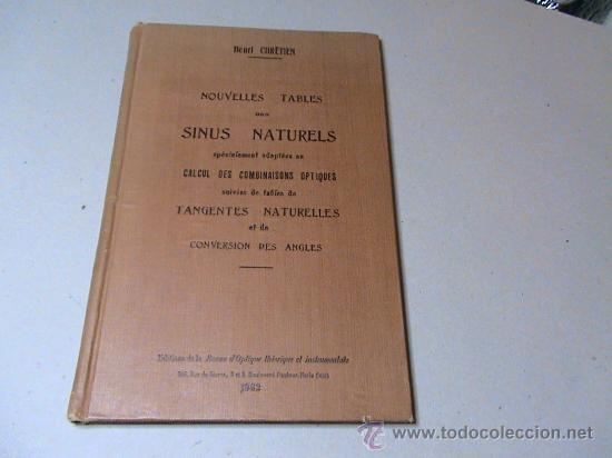 Antiquarische B&uuml;cher: Nouvelles tables des sinus naturels... (autor: Heri Chretien)