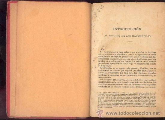 Libros antiguos: INTRODUCCION AL ESTUDIO DE LAS MATEMATICAS - A&Ntilde;O 1931 - Foto 4