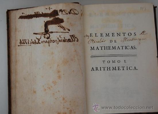 Libros antiguos: WENDLINGEN, Juan, ELEMENTOS DE LA MATHEMATICA, - Foto 3
