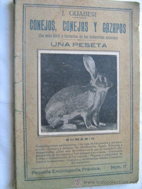 Libros antiguos: CONEJOS, CONEJAS Y GAZAPOS. GUABER, J. - Foto 1