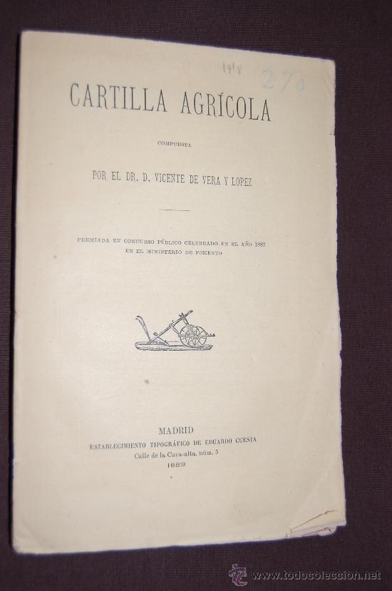 Libros antiguos: CARTILLA AGRICOLA, 1883 - Foto 1