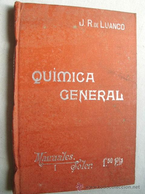 Libros antiguos: COMPENDIO DE QU&Iacute;MICA GENERAL. DE LUANCO, Jos&eacute; R. - Foto 1
