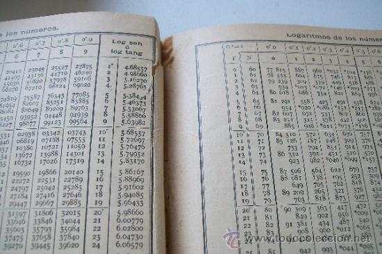 Libros antiguos: LOGARISMOS DE LOS N&Uacute;MEROS, TABLAS I.- - Foto 3