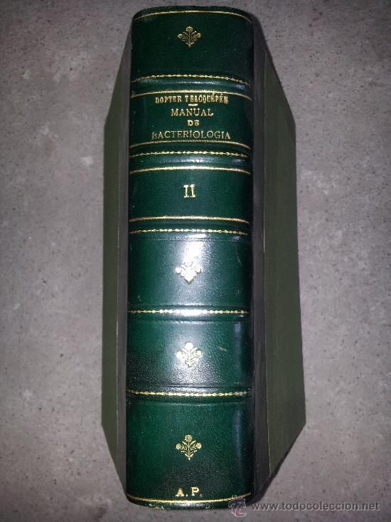 Libros antiguos: MANUAL DE BACTERIOLOG&Iacute;A. DOPTER & SACQUEPER (2 TOMOS) - Foto 2