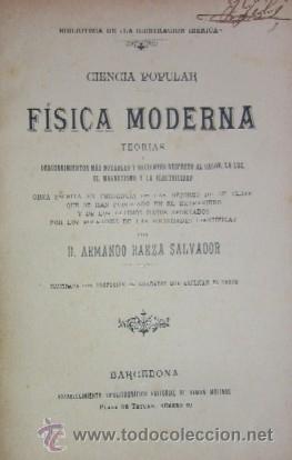 Libros antiguos: FISICA MODERNA - A&Ntilde;O 1880 - Foto 2