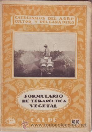 Libros antiguos: AZANZA Y AZCONA, A: FORMULARIO DE TERAPEUTICA VEGETAL. - Foto 1
