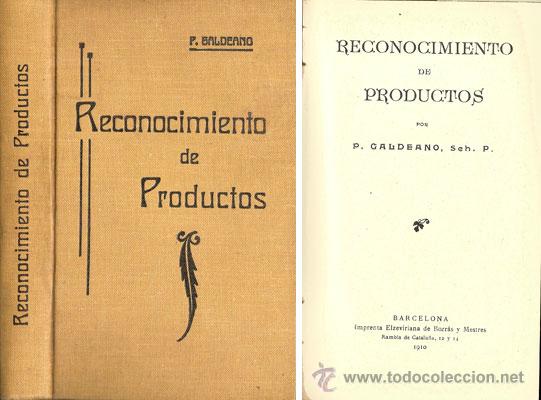 Libros antiguos: RECONOCIMIENTO DE PRODUCTOS &ndash; A&Ntilde;O 1910 - Foto 1