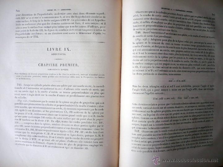 Libros antiguos: TRAIT&Eacute; DE G&Eacute;OM&Eacute;TRIE DESCRIPTIVE 2 TOMOS TEXTO Y PLANCHAS PARIS 1888 - Foto 8