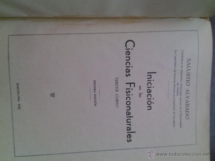 Libros antiguos: Ciencias Fisiconaturales, 1934 - Foto 2