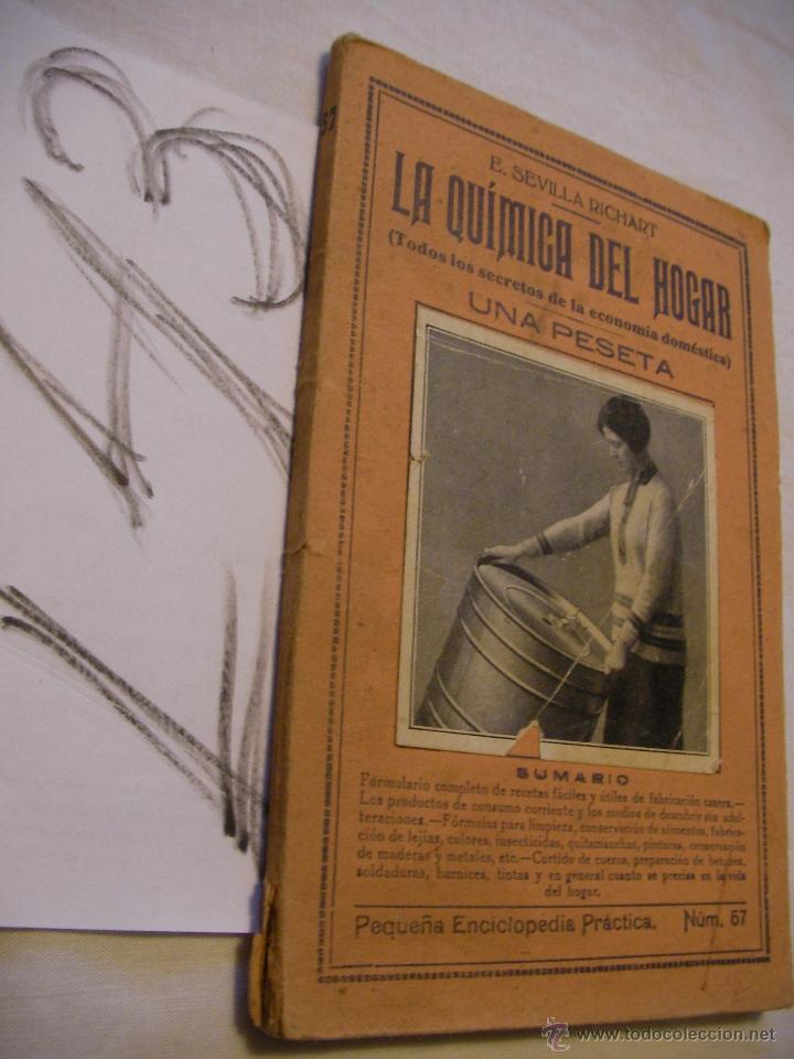 Libros antiguos: ANTIGUO LIBRO - LA QUIMICA DEL HOGAR - SEVILLA RICHART - Foto 1
