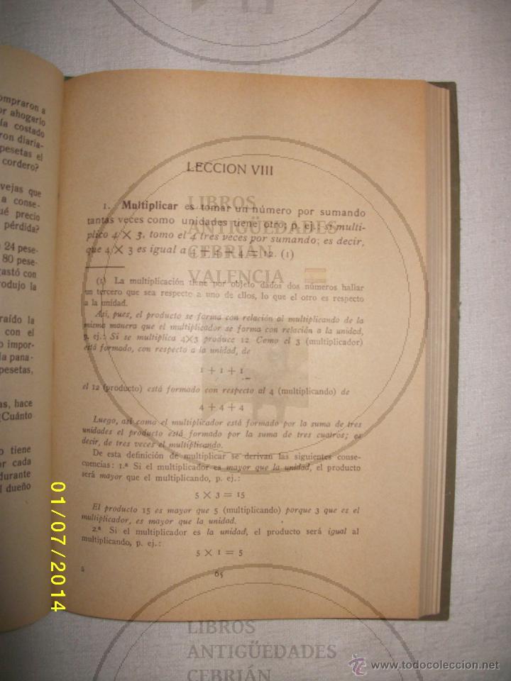 Libros antiguos: ARITMETICA SEGUNDO GRADO TERCERO Y CUARTO CURSOS - Foto 4