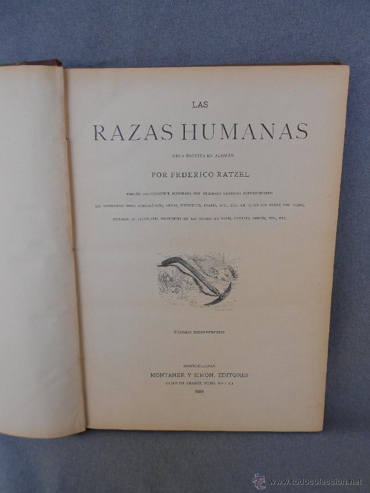 Libros antiguos: LAS RAZAS HUMANAS. TOMO II - Foto 1