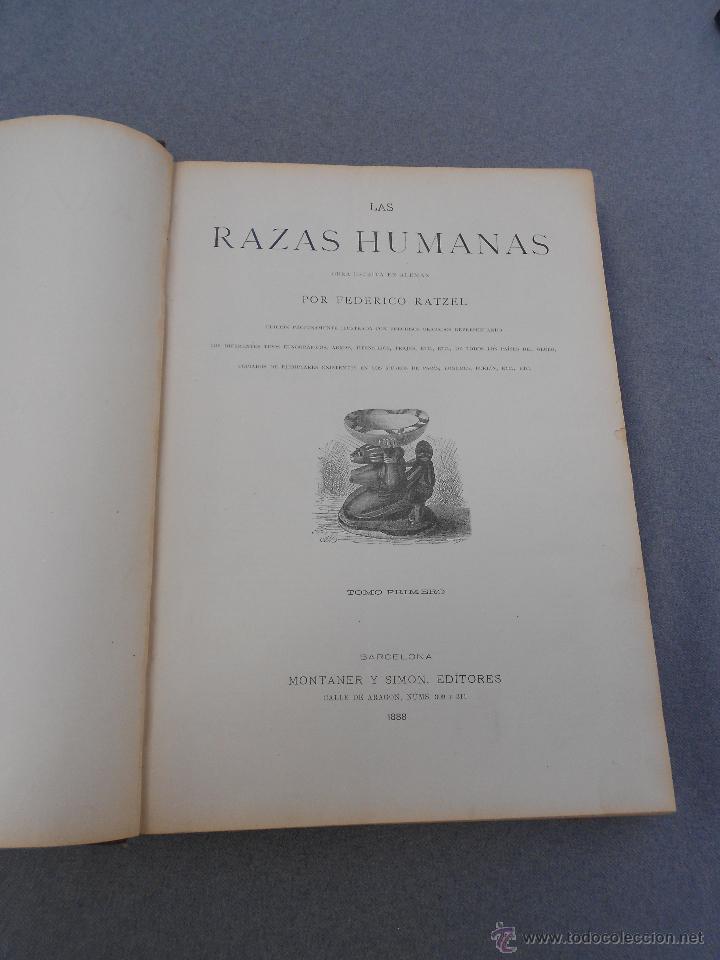 Libros antiguos: LAS RAZAS HUMANAS. TOMO I - Foto 1