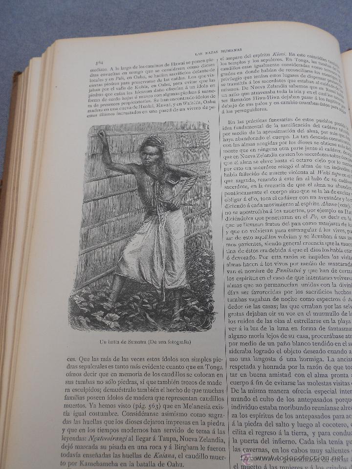 Libros antiguos: LAS RAZAS HUMANAS. TOMO I - Foto 6