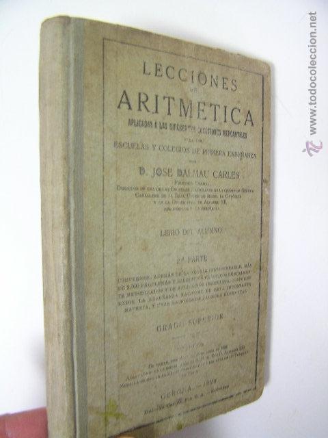 Old books: lecciones de aritmetica I y II ,jose dalmau,1924 1926,dalmau carles ed,ref bs32