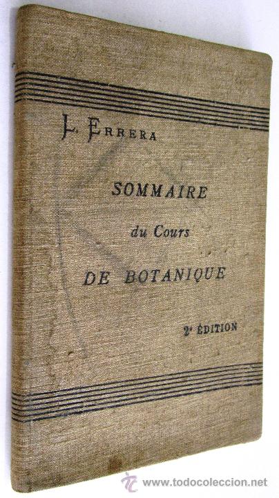Libros antiguos: LEO ERRERA: SOMMAIRE DU COURS D&Eacute;L&Eacute;MENTS DE BOTANIQUE - 1904. - Foto 1