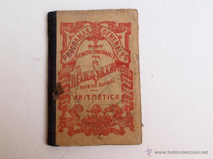 Libri antichi: programas generales aritmetica 1927