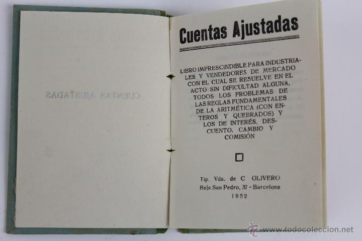 Libros antiguos: L-2320. CUENTAS AJUSTADAS. 1952. - Foto 2