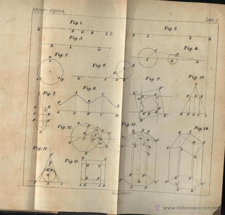 Libros antiguos: BRIOT. CH, ALGEBRA ELEMENTAL Y SUPERIOR, - Foto 4