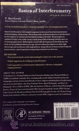 Libros antiguos: Basics of Interferometry P. Hariharan - Foto 2