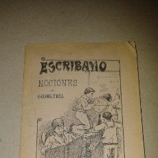 Libros antiguos: ANTIGUO TEXTO NOCIONES DE GEOMETRIA, ESCRIBANO, IMPRENTA AGUADO MADRID 1902. Lote 52144578