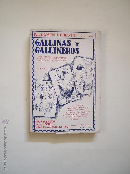 Libros antiguos: GALLINAS Y GALLINEROS - Foto 1