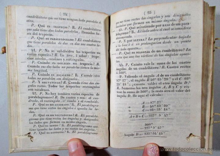 Libros antiguos: ELEMENTOS DE GEOMETR&Iacute;A Y DIBUJO LINEAL , LIBRO ANTIGUO - Foto 4