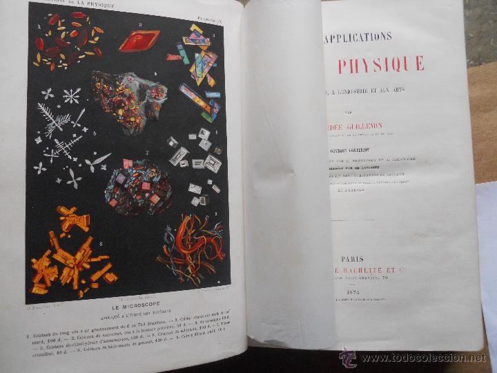Libri antichi: LES APPLICATIONS DE LA PHYSIQUE
