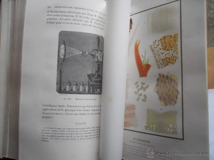Libros antiguos: LES APPLICATIONS DE LA PHYSIQUE - Foto 4