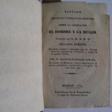 Libros antiguos: TRATADO HISTÓRICO Y FISIOLÓGICO COMPLETO SOBRE LA GENERACIÓN, EL HOMBRE Y LA MUGER, 1837.. Lote 53816584