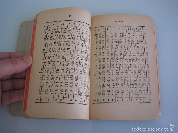 Libros antiguos: Tablas de Logaritmos - Dionisio Laborda - Zaragoza 1925 - Cuarta edici&oacute;n - Foto 4