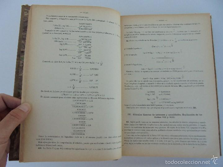 Libros antiguos: TABLAS DE LOGARITMOS TRIGONOMETRIAS Y DE CALCULOS DE INTERES. EUSEBIO SANCHEZ RAMOS. 1926. - Foto 14