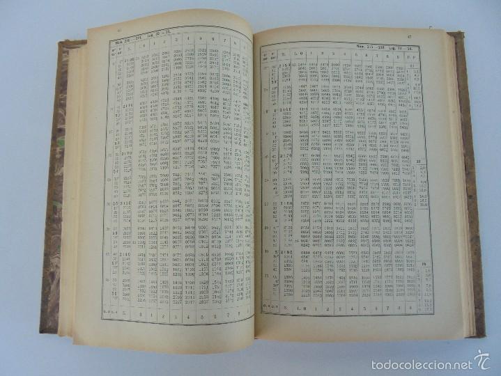 Libros antiguos: TABLAS DE LOGARITMOS TRIGONOMETRIAS Y DE CALCULOS DE INTERES. EUSEBIO SANCHEZ RAMOS. 1926. - Foto 16