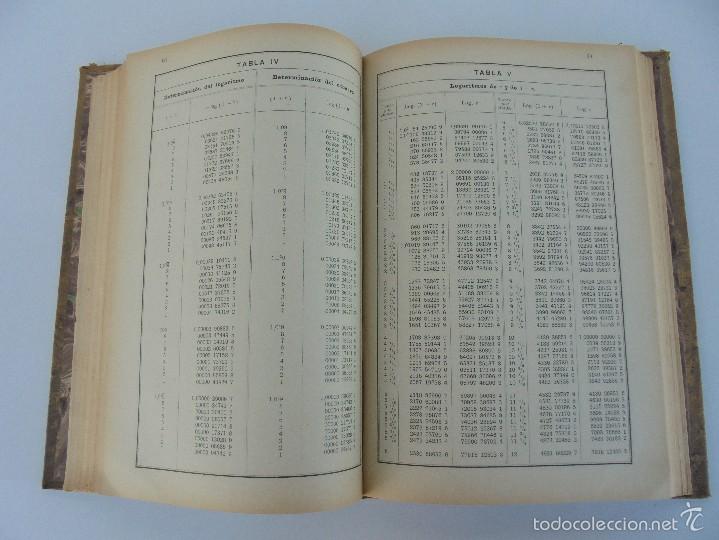 Libros antiguos: TABLAS DE LOGARITMOS TRIGONOMETRIAS Y DE CALCULOS DE INTERES. EUSEBIO SANCHEZ RAMOS. 1926. - Foto 17